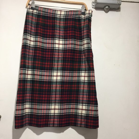 VINTAGE THE HIGHLAND HOUSE OF LAWRIE WOOL SKIRT SIZE 32 - Picture 4 of 7